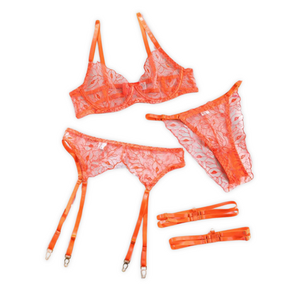 Neon Orange Lingerie